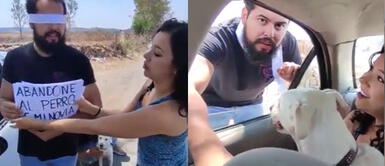 Mujer deja a su novio en medio de la carretera por abandonar a su perro Mujer 'abandona' a su novio luego de enterarse que echó a su perro porque no era de raza | VIDEO
