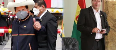 Pedro Castillo se reunió con el presidente de Bolivia, Luis Alberto Arce Catacora. Presidente Castillo llegó con ministros a Bolivia y dijo sentirse como cuando visita Chota