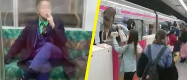 Hombre vestido del Joker causa pánico en Japón (Foto: Difusión) Sujeto disfrazado del ‘Joker’ apuñala a personas en metro de Tokio