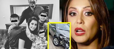 La conductora se pronunció indignada sobre el accidente que protagonizó con su familia. “Este desgraciado casi nos mata a mí y a mis hijos”: Karla Tarazona sufre fuerte choque vehicular