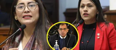 Ambas congresistas son del lado cerronista del Perú Libre. Kelly Portolatino y Silvana Robles piden salida del ministro del Interior