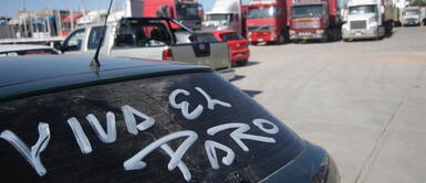 Los transportistas acordaron esta medida a nivel nacional. Transportistas anuncian paro indefinido a nivel nacional desde el 8 de noviembre