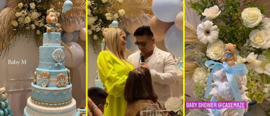 Difundieron inéditas imágenes del Baby Shower de la influencer. Deyvis Orosco y Cassandra Sánchez festejan tierno Baby Shower con hermosa decoración | VIDEO