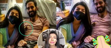 Diana Sánchez revela la fe que tiene junto a su pareja. Diana Sánchez le pone estampita del Señor de los Milagros a su novio tras quimioterapia