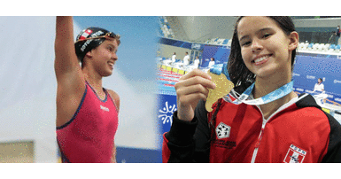 La nadadora peruana tiene el récord sudamericano en la categoría Juvenil A, en los 100 metros de la modalidad espalda. Alexia Sotomayor se consagra como campeona en Sudamericano Juvenil de Natación | VIDEO