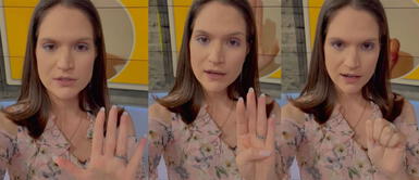 Lorena Álvarez comparte viral de TikTok que podría salvar la vida de las mujeres víctimas de violencia. Lorena Álvarez enseña la señal que podría salvar tu vida si estás en una situación de peligro