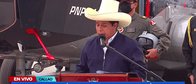 Presidente Pedro Castillo presidió ceremonia de entrega de dos helicópteros para la PNP en el Callao. Pedro Castillo condenó muerte de alcalde de La Mar y pidió investigación exhaustiva