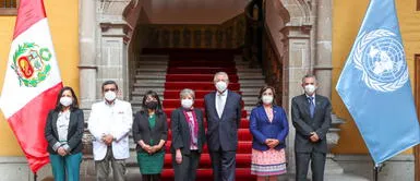 Reunión en Palacio de Gobierno. Pedro Castillo y Mirtha Vásquez se reunieron con representante de la ONU