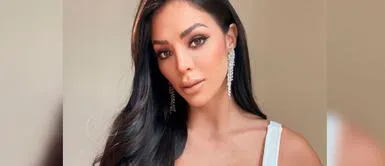 Sheyla Rojas y vestido satinado Sheyla Rojas manifiesta la esencia del satén en mágico vestido estilo corsé