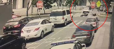 Hombre atropelló a delincuente. Conductor atropelló en Lince a delincuente que asaltó a su pareja