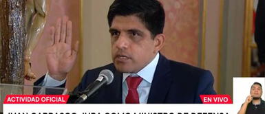 Juan Carrasco regresó al Gabinete de ministros, ahora en la cartera de Defensa. Juan Carrasco Millones se convirtió en ministro de Defensa