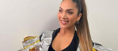 Isabel Acevedo y traje de baño naranja Isabel Acevedo le inyecta color y picardía a los trajes de baño luciéndose desde Costa Rica