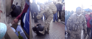 Militar detiene y golpea a ladrón que intentaba robar a anciana Militar detiene y golpea a ladrón que intentaba robar a anciana