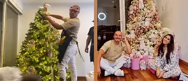 Yunko le regala hermoso árbol de navidad a Melissa Paredes: Yunko le regala hermoso árbol de navidad a Melissa Paredes: