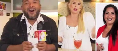 Johanna San Miguel recuerda a Katia Palma y sus demás compañeros de conducción en entrevista con Estás en todas. Foto: captura de América TV Johanna San Miguel recuerda a Katia Palma y sus demás compañeros de conducción en entrevista con Estás en todas. Foto: captura de América TV