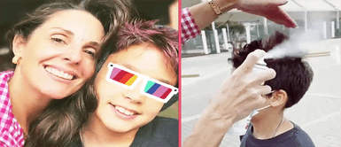 Rebeca Escribens le pinta de rojo el cabello a su hijo: “Yo accedo a su petición” Rebeca Escribens le pinta de rojo el cabello a su hijo: “Yo accedo a su petición”