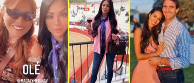 La modelo y la conductora de TV se amistaron. Magaly y Sheyla Rojas reaparecen como íntimas amigas divirtiéndose junto a Antonio Pavón y su pareja Joi