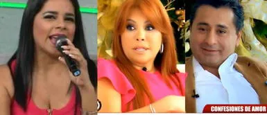 La conductora de TV dejó contundente mensaje sobre el romance de su esposo y la cantante. Magaly minimiza romance de su esposo y Giuliana Rengifo: "Me llega altamente. No fue en mi año" | Vídeo
