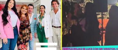 La modelo llegó a Lima con su pareja mexicano. Sheyla Rojas se luce cariñosa con su novio en fiesta junto a Magaly y Antonio Pavón en Lima