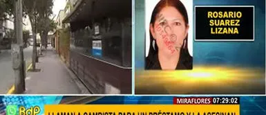 La mujer había acudido al encuentro del cliente para la transacción económica. Lurín: encuentran cuerpo de cambista tras vender 40 mil dólares a cliente en Miraflores