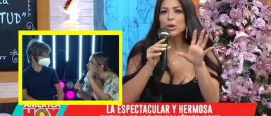 El hijo de la modelo y Antonio Pavón reapareció en TV. Antoñito conmueve al aparecer EN VIVO y sorprende a Sheyla Rojas: "Feliz de estar en Perú"