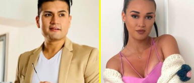 Difundieron inédito momento del cantante y la chica reality. Deyvis Orosco y Angie Arizaga aparecen besándose tras filtración de vídeo en escena no vista