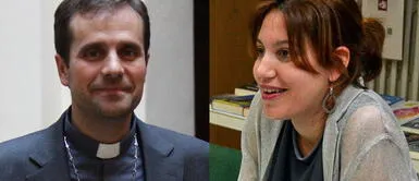 La pareja solo tenía la opción de unir sus vidas en un matrimonio civil. Ex obispo Xavier Novell, dejó el hábito por amor, contrae matrimonio con escritora de erotismo y satanismo