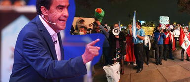 Yonhy Lescano postuló a la presidencia con el partido Acción Popular. Yonhy Lescano acusó a ‘La Resistencia’ de agredirlo a él y a su familia