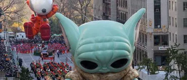 Desfile por el Día de Acción de Gracias. Tradicional Desfile del Día de Acción de Gracias de Macy’s regresa a Nueva York con Baby Yoda y Snoopy