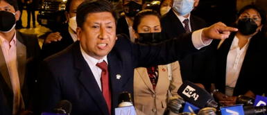 Waldemar Cerrón envía amenaza a Pedro Castillo Waldemar Cerrón envía amenaza a Pedro Castillo