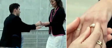 Luciana Fuster y Patricio Parodi interpretan a una de las parejas más sólidas de La academia. Foto: captura América TV Luciana Fuster confirmó que quiere casarse y tener una pedida de mano como la que le hizo Patricio Parodi