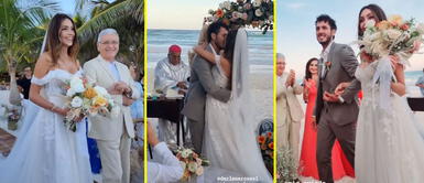 La modelo contrajo matrimonio en México. Darlene Rosas se casó con Ricardo Oviedo en hermosa boda frente al mar en México