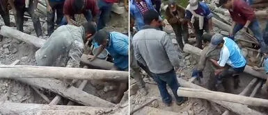 Sismo en Amazonas: rescatan a sobreviviente luego que su vivienda se derrumbara encima suyo Sismo en Amazonas: rescatan a sobreviviente luego que su vivienda se derrumbara encima suyo