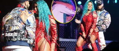 Karol G y Anuel AA juntos en el escenario. Los coqueteos entre Karol G y su ex Anuel AA reavivan las especulaciones de una reconciliación