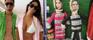 Rostros de Melissa Paredes y Rodrigo Cuba son tendencia por piñatas para Año Nuevo. Piñatas con los rostros de Melissa Paredes y Rodrigo Cuba son la sensación del momento en el Centro de Lima