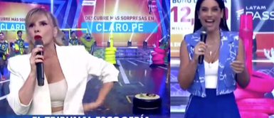 Johanna San Miguel también se molestó en vivo cuando se entera que el 'tribunal' prefiere como conductora a María Pía Copello. ¿Johanna San Miguel no quiso responderle el saludo a María Pía Copello en EEG?