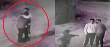 Delincuentes asaltaron con armas a enamorados que se abrazaban en plena calle. Mujer intentó huir cuando asaltaban a su pareja, pero hampones también le robaron sus pertenencias