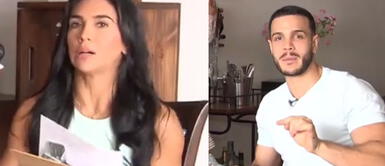 Vania Bludau quiere dormir en posición "cucharita" pero Mario Irivarren la chotea. Vania Bludau quiere dormir en "cucharita" y Mario Irivarren la chotea