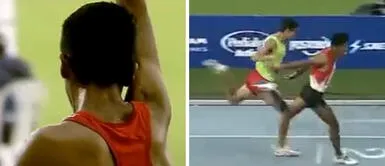 Julio Palomino ganó la medalla de oro en atletismo en los Juegos Panamericanos Junior Cali 2021. Foto: composición FVSports Julio Palomino ganó la medalla de oro en atletismo en los Juegos Panamericanos Junior Cali 2021. Foto: composición FVSports