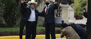 Pedro Castillo y Francisco Sagasti Francisco Sagasti revela detalles sobre la reunión que tuvo con Pedro Castillo