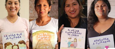 “Siembra historias y cosecha amor”, es el nombre de la colección de cuentos realizadas por estas esforzadas madres de Jicamarca Pachacútec. Madres peruanas crean cuentos infantiles para fortalecer el vínculo entre padres e hijos