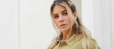 Macarena Vélez y bikini estampado a rayas Macarena Vélez colorea sus días en Vichayito con un sublime bikini de estampado a rayas