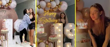 La influencer fue sorprendida con una gran fiesta por sus 19 años. Melissa Lobatón celebró sus 19 con fiesta por todo lo alto