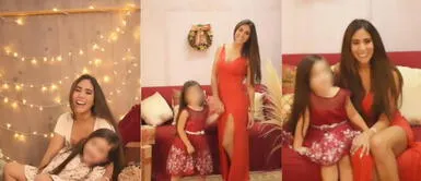 Sesión de fotos por Navidad de Melissa Paredes y su hija Melissa Paredes compartió en sus redes tierna sesión de fotos con su pequeña hija por Navidad