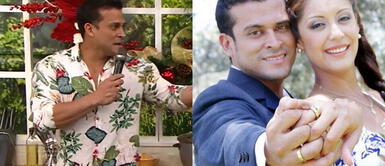 Christian Domínguez aseguró que su contrato de esponsales con Karla Tarazona se dio debido a que su divorcio no salió a tiempo, no para bromear. Christian Domínguez recuerda la boda simbólica que tuvo con Karla Tarazona