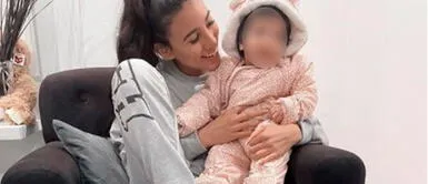 Hija de Samahara Lobatón y vestido Hija de Samahara Lobatón roba corazones con vestido coral en paradisiaca playa del norte