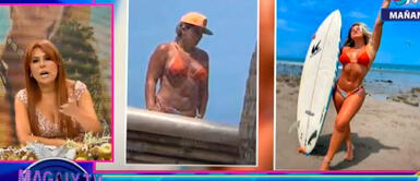 Magaly Medina le recordó a Macarena Vélez que solo se está engañando a sí misma. Magaly Medina cuestiona a Macarena Vélez por abusar del filtro en sus fotos y afirma que se engaña a sí misma