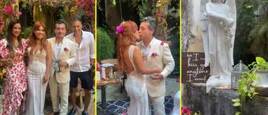 La conductora de TV y el notario organizaron una hermosa fiesta por sus cinco años de casados. Magaly Medina renovó sus votos con Alfredo en romántica y lujosa ceremonia en Colombia