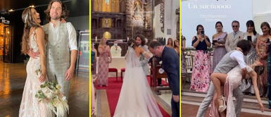 El hermano de Stephanie Cayo contrajo matrimonio en romántica ceremonia religiosa. Macs Cayo y Fiorella Giampietri se casarón en hermosa ceremonia
