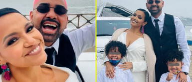 Shantall compartió detalles de su matrimonio con Renato Valdivia. Shantall Young Oneto celebró su boda con espectacular fiesta junto a sus hijos